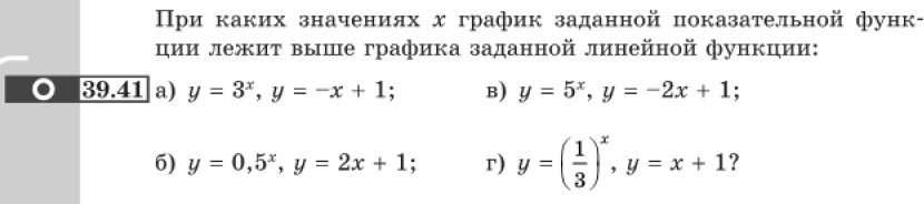 Картинка ГДЗ - задания Упражнение 39.41 ГДЗ Мордковича 10-11 класс