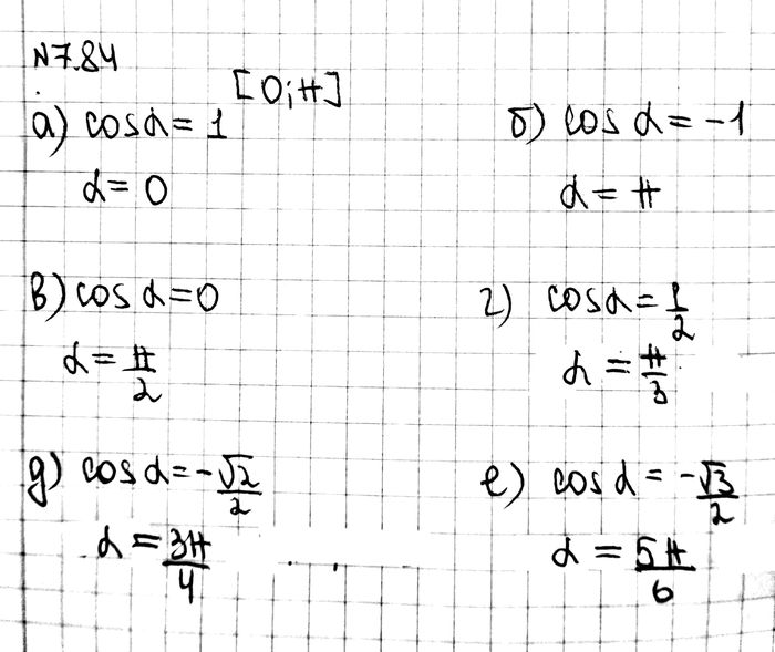 Картинка ГДЗ - Упражнение 7.84 ГДЗ Никольский 10 класс Вариант 1