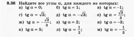Картинка ГДЗ - задания Упражнение 8.36 ГДЗ Никольский 10 класс
