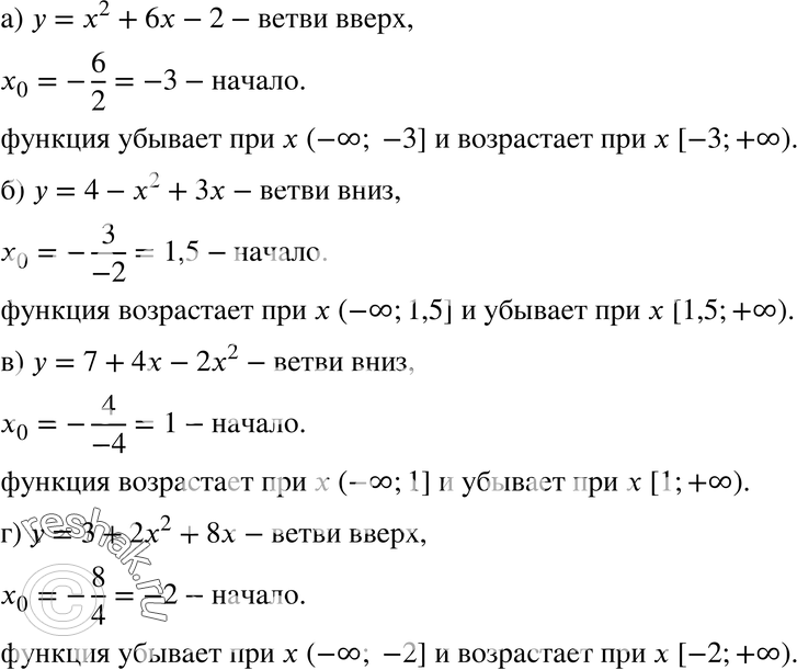 Картинка ГДЗ - Упражнение 22.21ГДЗ Мордкович 8 класс по алгебре - ответы</h1> Вариант 1