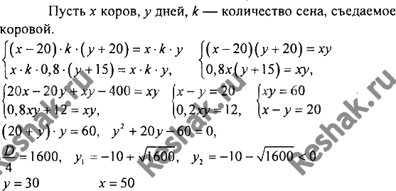 Картинка ГДЗ - Упражнение 984 по алгебре ГДЗ Никольский Потапов 8 класс Вариант 2