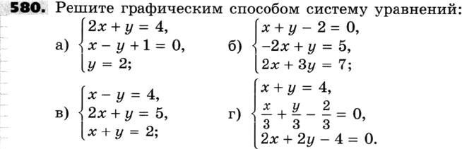 Картинка ГДЗ - задания Упражнение 580 по алгебре ГДЗ Никольский Потапов 8 класс
