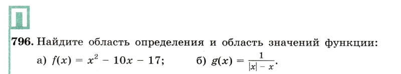 Картинка ГДЗ - задания Упражнение 796 ГДЗ Макарычев Миндюк 9 класс по алгебре