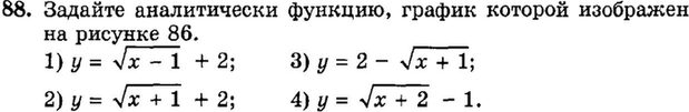 Картинка ГДЗ - задания Упражнение 88 Итоговое повторение Функции и графикиГДЗ Мордкович 9 класс по алгебре