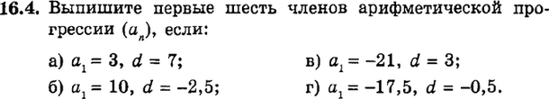 Картинка ГДЗ - задания Упражнение 16.4ГДЗ Мордкович 9 класс по алгебре