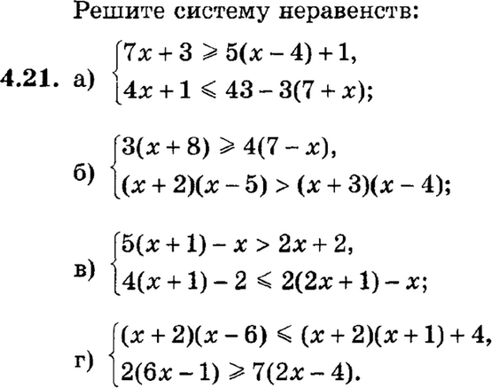 Картинка ГДЗ - задания Упражнение 4.21ГДЗ Мордкович 9 класс по алгебре
