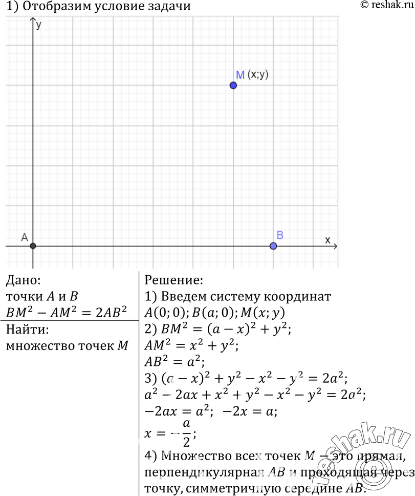 Картинка ГДЗ - №985 ГДЗ Атанасян 7-9 класс по геометрии Вариант 1