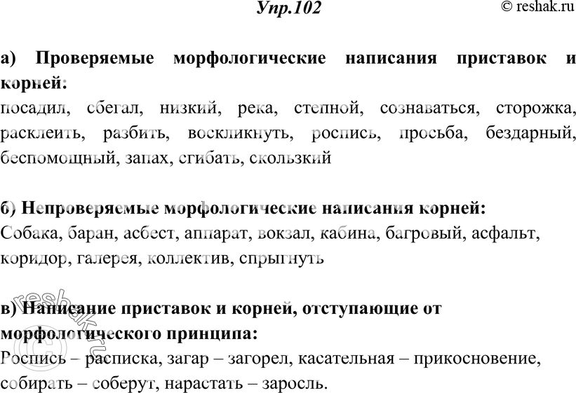 Картинка ГДЗ - Упражнение 102 ГДЗ Греков Крючков 10-11 класс по русскому языку Вариант 1