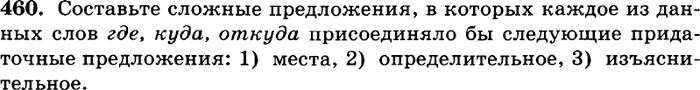 Картинка ГДЗ - задания Упражнение 460 ГДЗ Греков Крючков 10-11 класс по русскому языку