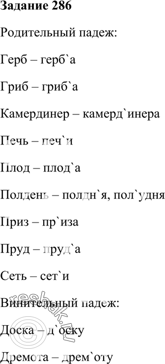 Картинка ГДЗ - Упражнение 286 ГДЗ Власенков 10-11 класс по русскому языку Вариант 1