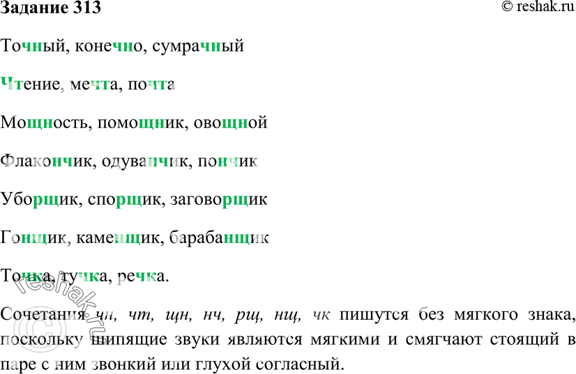 Картинка ГДЗ - Упражнение 313 ГДЗ Власенков 10-11 класс по русскому языку Вариант 1