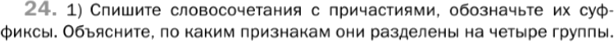 Картинка ГДЗ - задания Упражнение 24 Глава 5 по русскому языку ГДЗ Шмелев 6 класс