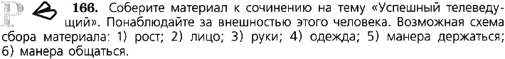 Картинка ГДЗ - задания Упражнение 166 по русскому языку ГДЗ Ладыженская 7 класс