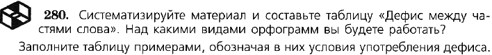 Картинка ГДЗ - задания Упражнение 280 по русскому языку ГДЗ Ладыженская 7 класс