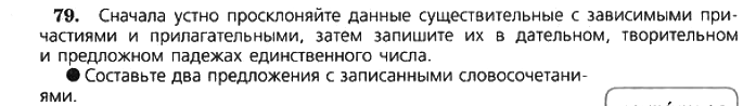 Картинка ГДЗ - задания Упражнение 79 по русскому языку ГДЗ Ладыженская 7 класс