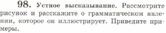 Картинка ГДЗ - задания Упражнение 98 ГДЗ Львов 7 класс по русскому языку