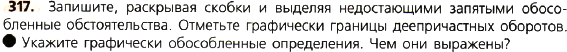 Картинка ГДЗ - задания Упражнение 317 по русскому языку ГДЗ Ладыженская 8 класс