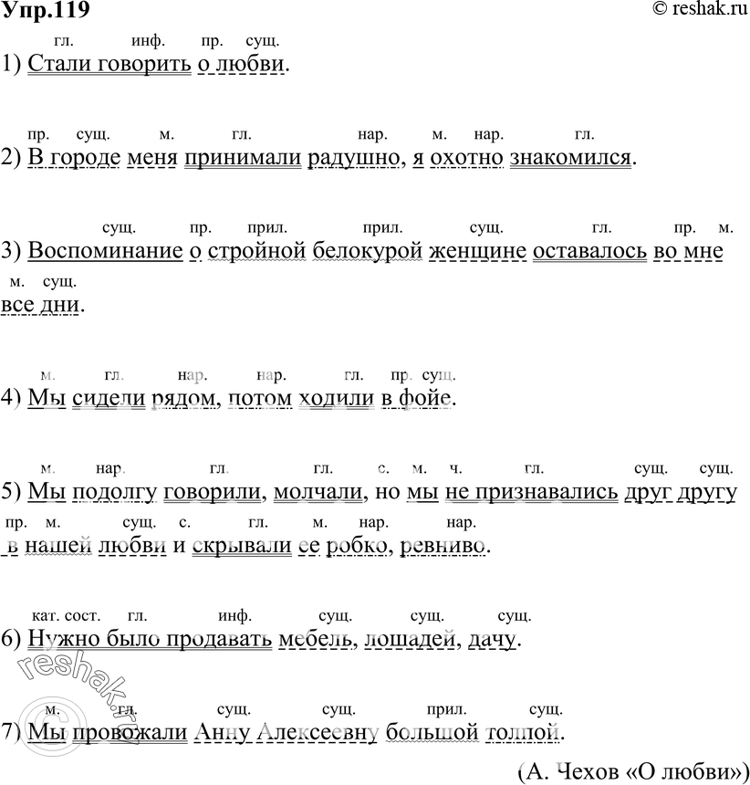 Картинка ГДЗ - Упражнение 119 по русскому языку ГДЗ Разумовская Львова 8 класс Вариант 1
