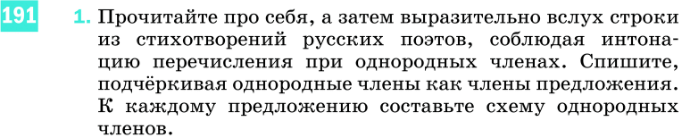 Картинка ГДЗ - задания Упражнение 191 по русскому языку ГДЗ Разумовская Львова 8 класс