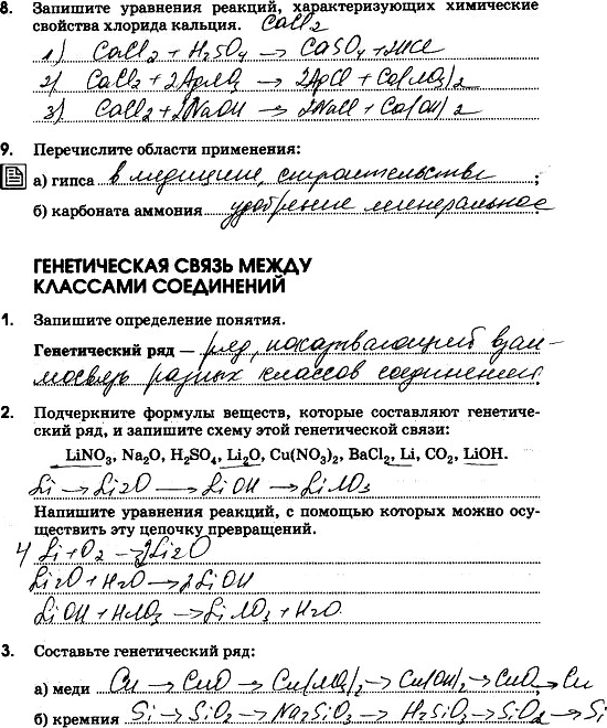 Картинка ГДЗ - Страница 173 ГДЗ рабочая тетрадь Габриелян 11 класс Вариант 1